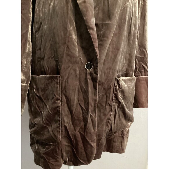 Anthropologie Cartonnier Velvet Blazer Mauve Size Large - Picture 9 of 11
